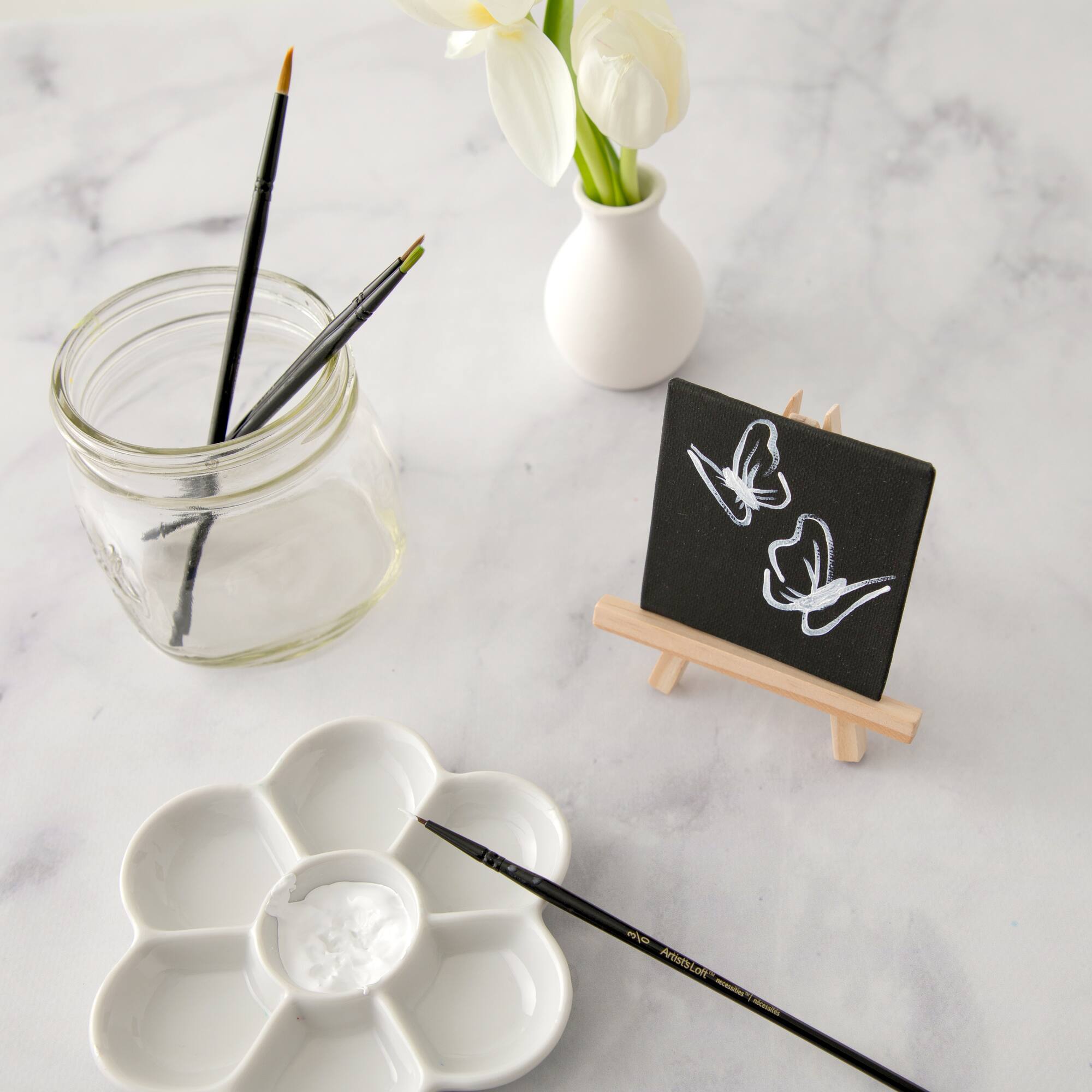 6 Pack 3" x 3" Mini Canvas Panels by Artist's Loft™ Necessities